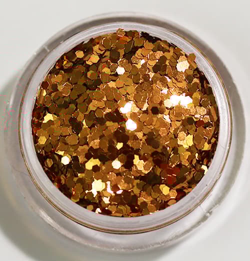 Negleglitter - Hexagon - Kobber - 8ml - Glitter
