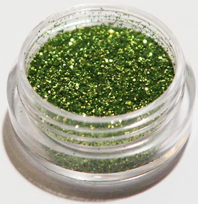 Negleglitter - Finkornet - Grønn - 8ml - Glitter