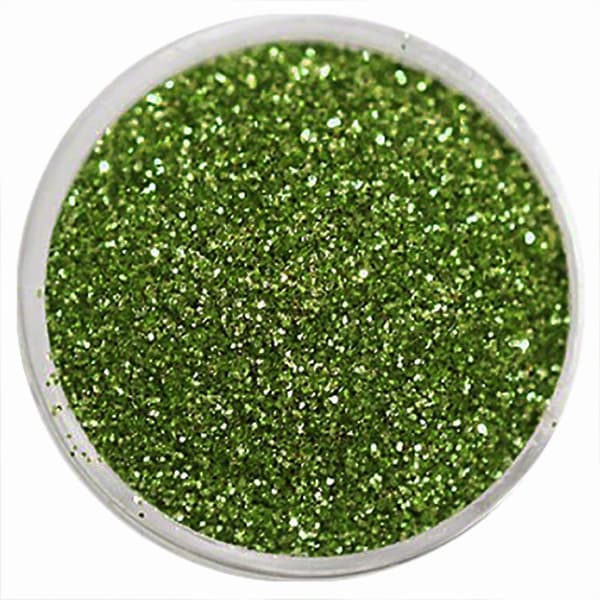 Negleglitter - Finkornet - Grønn - 8ml - Glitter