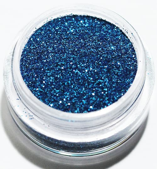 Negleglitter - Finkornet - Hav - 8ml - Glitter