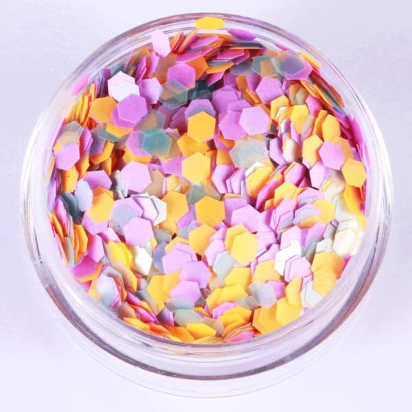 Negleglitter - Mix - Kedeligt - 8ml - Glitter