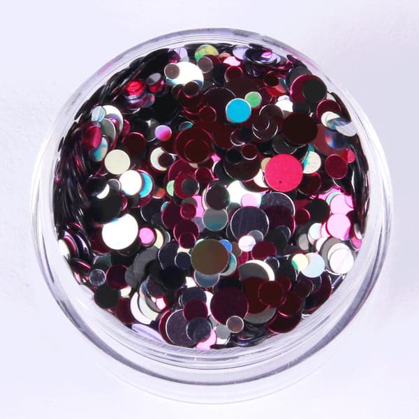 Kynsien glitter - Mix - Purple spider - 8ml - Glitter