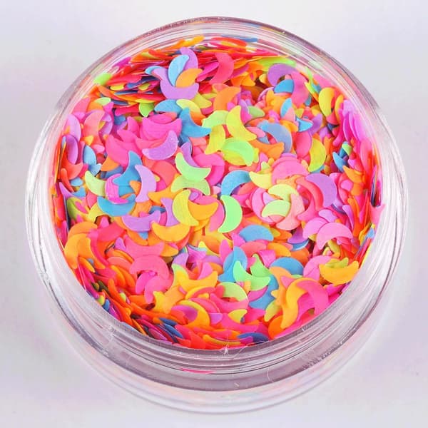 Nail glitter - Mix - Half moon - 8ml - Glitter