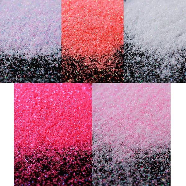Nail glitter mix - Pink, lilla, hvid