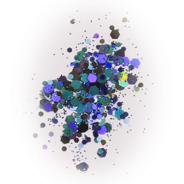 Nail glitter - Mix - Blue ocean - 8ml - Glitter
