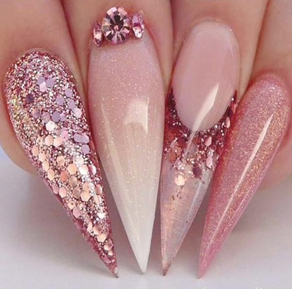 8 kpl kynsi glitter glitteriä, kynsikoristeita