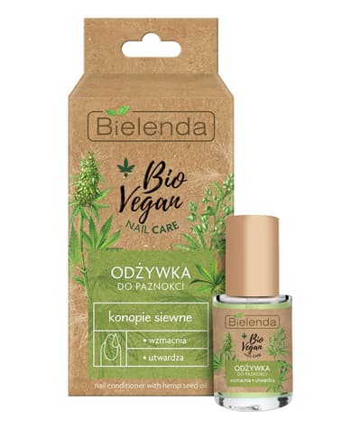 Bielenda Bio Vegansk Neglepleje Nail Conditioner Forstærkning-hærdende hamp 10ml