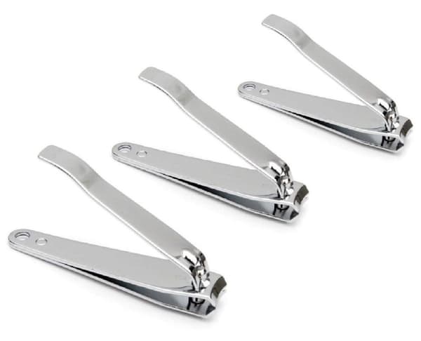 3Pack Effektiva Nagelklippare i rostfritt stål 6,8 5,2 o 4,7cm