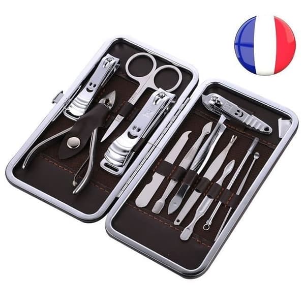 SIMPLISIM: Manikyrsats set 12 delar pedikyr manikyr nagelklippningssats Blackhead pincett