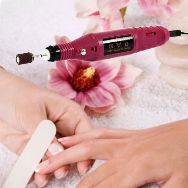 Professionell elektrisk slipsats Manikyr Nagelfil med slipspetsar 220-240V