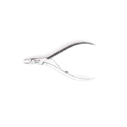 Cuticle nipper, klinge 7mm, længde 10cm, rustfrit stål, enkelt fjeder