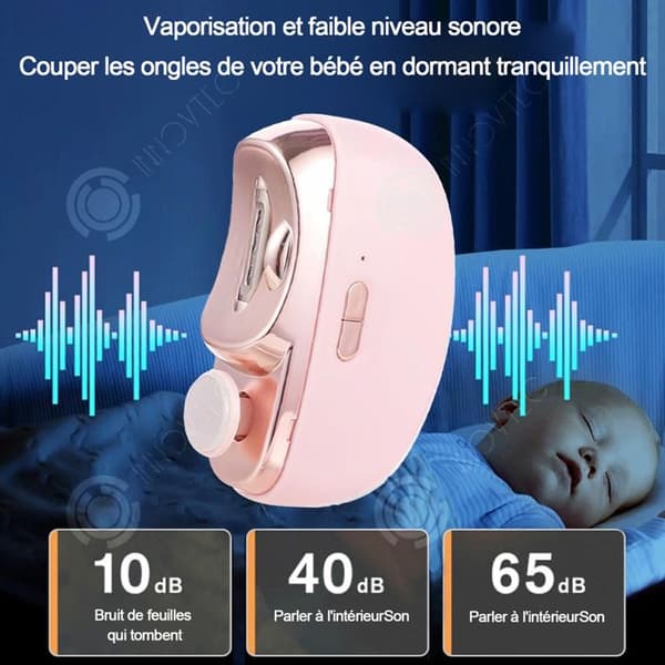 INN elektriska nagelklippare 2 i 1 500 mah USB-laddningsautomatisk nageltrimmer med förvaringstank och LED för vuxna barn
