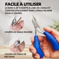 Miniatyrbild 2 av 4: INN Nagelklippare 9 st Professionella nagelklippare i rostfritt stål för tjocka svamptår med nagelfilsnagelklippare