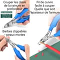 Miniatyrbild 3 av 4: INN Nagelklippare 13,4x6cm Professionell nagelklippare i rostfritt stål Precisionsnagelklippare för tjocka naglar Nageltrimmer