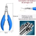 Miniatyrbild 2 av 4: INN Nagelklippare 13,4x6cm Professionell nagelklippare i rostfritt stål Precisionsnagelklippare för tjocka naglar Nageltrimmer