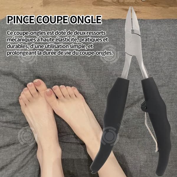 INN Nagelklippare 3 delar nagelklippare för tjocka naglar för äldre professionella precisionsnagelklippare
