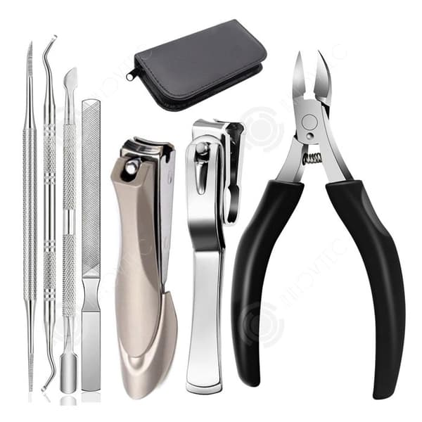 INN Professional Nagelklippare 7 st Nagelklippare Set för tjocka och hårda tånaglar inåtväxande professionella precisionsnagelklippare