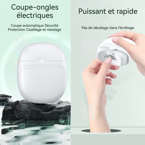INN Lime med elektrisk nagelklippare 76,5x63x33mm intelligent elektrisk klippverktyg automatisk klippassistans med belysning