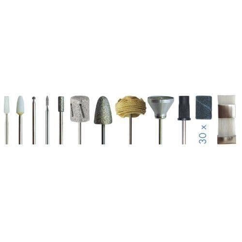 Manikyr Pedikyr - Promed - HPEMOT01 - LED-belysning - 12000 varv/min - 41 tillbehör