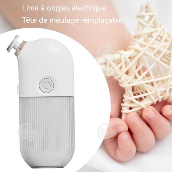 INN Lime för elektrisk nagelklippare 2 hastigheter Elektrisk nagelklippare för barn med 6 utbytbara huvuden USB-laddning anpassad för barn