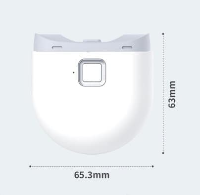 OBOSOE elektrisk neglefil med indbygget negleskrotbeholder – støjsvagt og glat negleværktøj