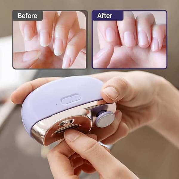 3 i 1 Elektriska Nagelklippare ,Elektrisk Nagelfil med Inbyggd Nagelresterbehållare och Barnsäkerhetslås,för vuxna och barn