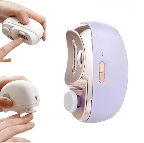 3 i 1 Elektriska Nagelklippare ,Elektrisk Nagelfil med Inbyggd Nagelresterbehållare och Barnsäkerhetslås,för vuxna och barn