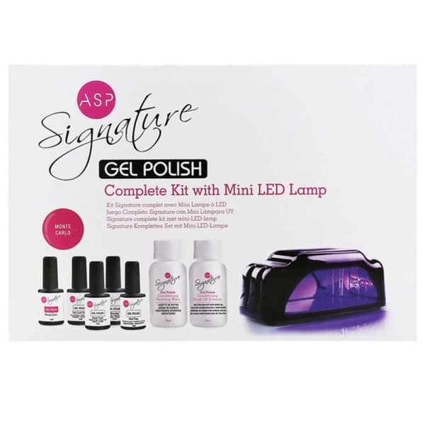 ASP - Komplett Kit med Mini LED-lampa Gel Polish Signature -
