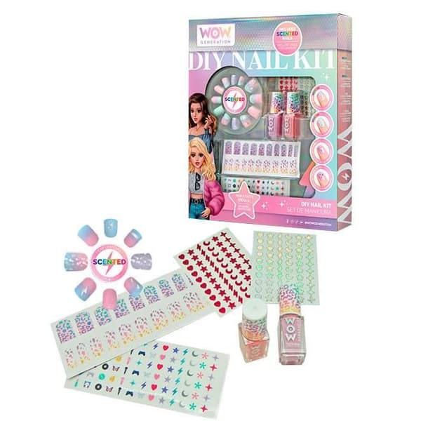 Nagellack - KIDS EUROSWAN - Manikyrset med doftande naglar WOW Generation - Flerfärgad - WOW00017