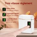 Miniatyrbild 3 av 4: Coffret för nagelvård elektrisk nagelfil 3 hastigheter 500mah hållbar och högkvalitativ nagelkonstverktyg med ljus saxar