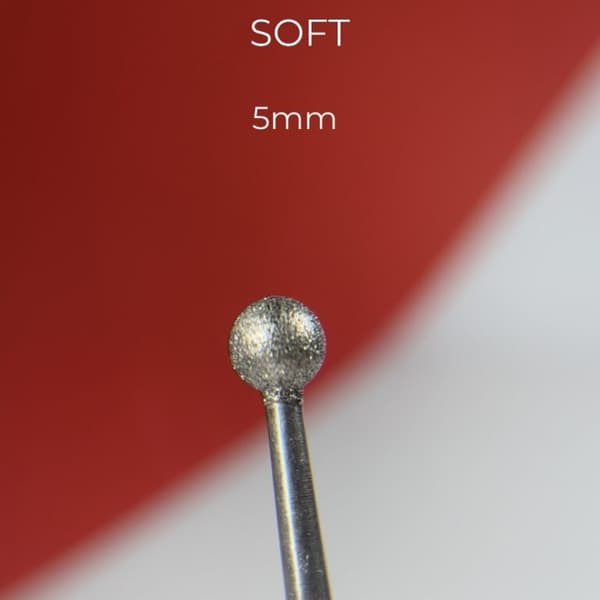 NAILSOFTHEDAY diamantskærer - rød kugle 5 mm