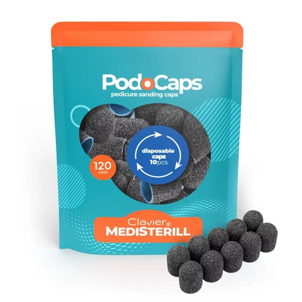 CLAVIER Slibehætter til fræsemaskine PodoCaps 13mm #120 - 10 stk.