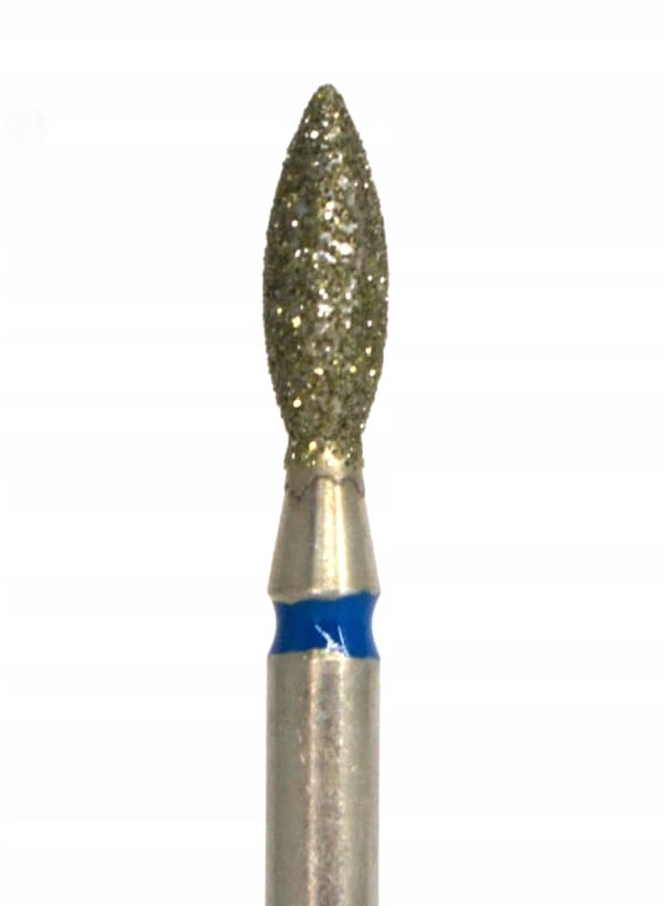 Diamantskärare med droppformad flammspets, medium, nagelband