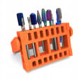 Miniatyrbild 1 av 6: Stativ för 16 utskärare, Organisator för kosmetikautskärare ORANGE