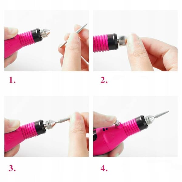 Neglefræser manicure og pedicure + fræser + hætter