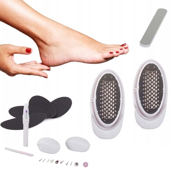 Elektrisk Mani-Pedi neglefil | 18 dele pedicure og manicure sæt
