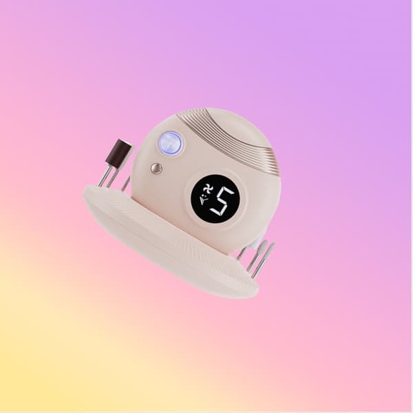 INF 3-i-1 elektrisk nagelklippare: Trimma, fila och polera Rosa