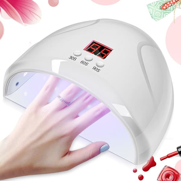 36W Nagelfototerapi Nageltorkmaskin LED-lampa Induktion Snabbtorkande hushållsnagellack limtork