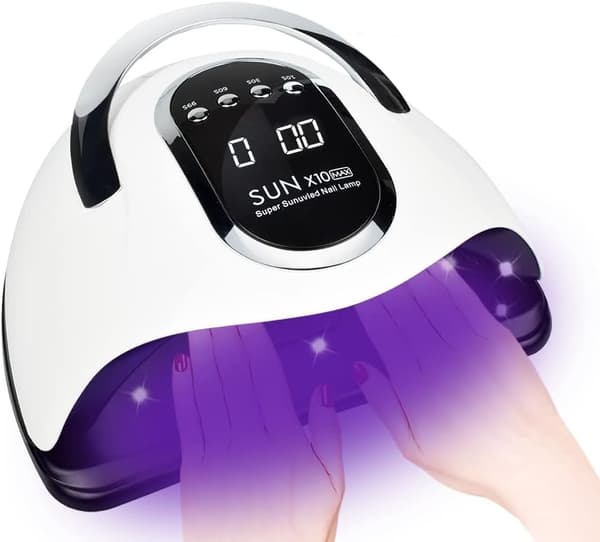 280W UV LED nagellampa, snabb nagelhärdande lampor för hem & salong, 6-WELLNGS
