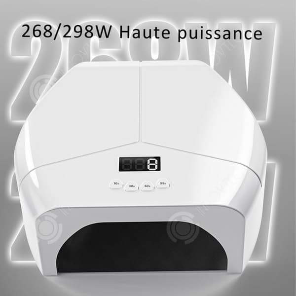 INN Nageltork 23,2x20x9,45cm 298W 72 LED-lampor 4 timingnivåer dubbla ljuskällor intelligent detektering nageltork