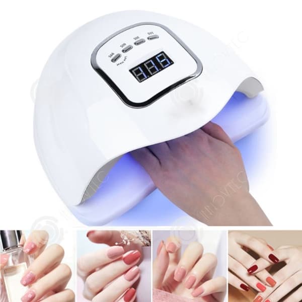 INN Nageltork 23x20x10,5cm 180W 45 LED-lampor 4 Timing Levels Dubbla ljuskälla Intelligent Sensing Nageltork