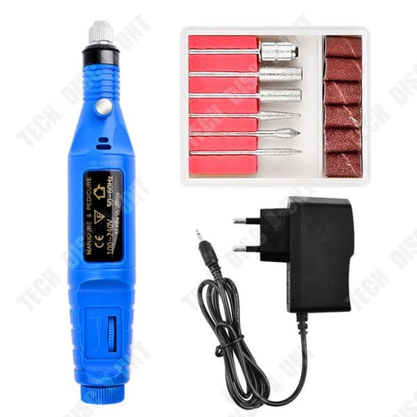TD® Mini Elektrisk Grinder Bärbar Nagelmaskin Nagelpolerare Specialset Elektrisk Grinder Nagelverktyg