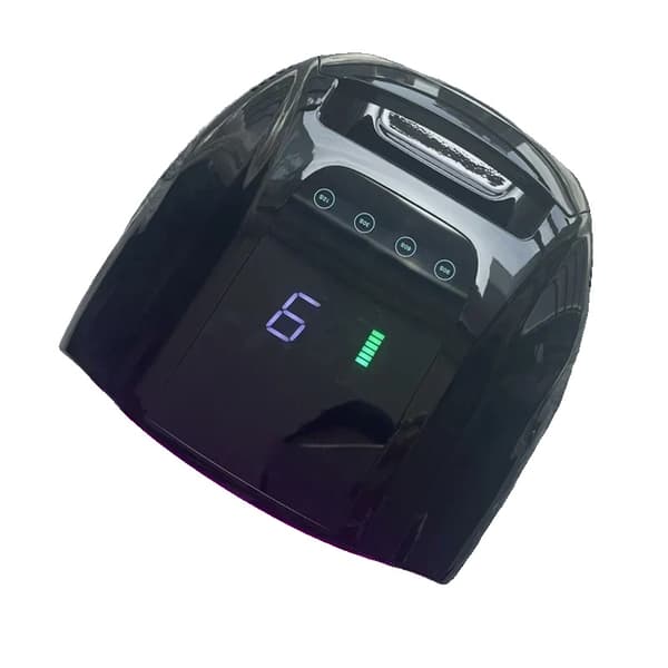 Uppladdningsbar Nagellampa, 84W Effekt, 42 UV/LED Pärlor,Svart Röd Ljus, EU