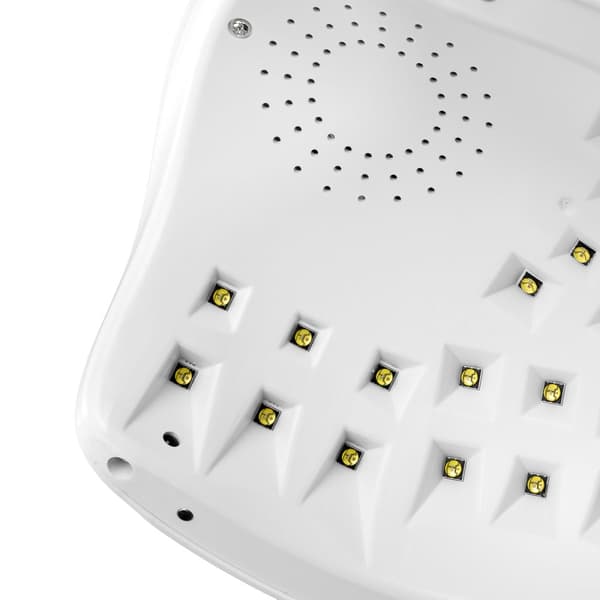 UV LED-lampa OCHO NAILS X13 65W vit med spegelbotten