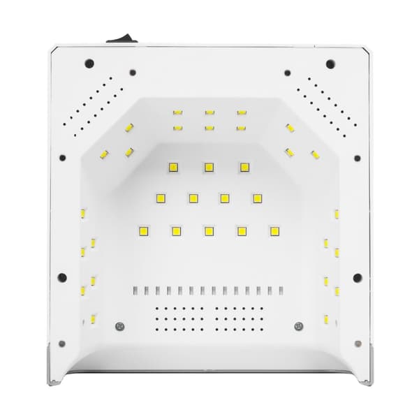 UV LED-lampa OCHO NAILS X22 72W Sladdlös Vit med spegelbotten
