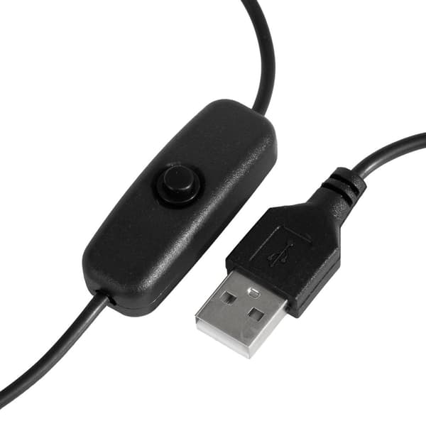 Glød UV LED Snake Skrivebordslampe Sort