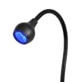 Miniatyrbillede 2 af 3: Glød UV LED Snake Skrivebordslampe Sort
