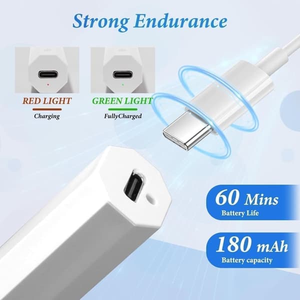 Mini UV-lamppu geelikynnet LED ladattava vaaleanpunainen/valkoinen