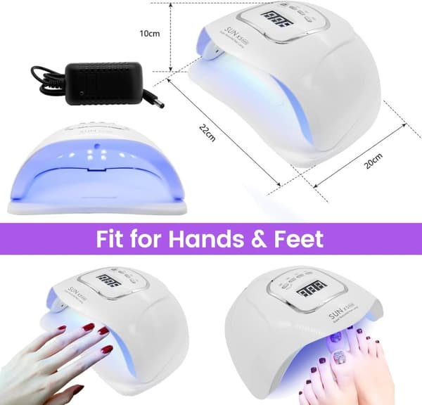 120W UV/LED SØM LAMPE MED 10S / 30S / 60S / 99