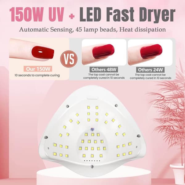 UV/LED-lampa med Timerfunktion
